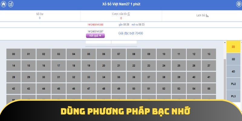 Nên dùng phương pháp bạc nhớ phổ thông Nên dùng phương pháp bạc nhớ phổ thông