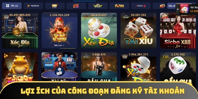 Lợi ích của công đoạn đăng ký tài khoản
