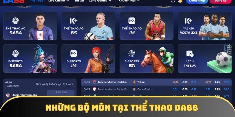Top những game thể thao nên chơi tại DA88