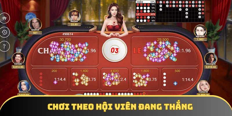 Nên vào tiền theo cá nhân đang thắng nhiều Nên vào tiền theo cá nhân đang thắng nhiều